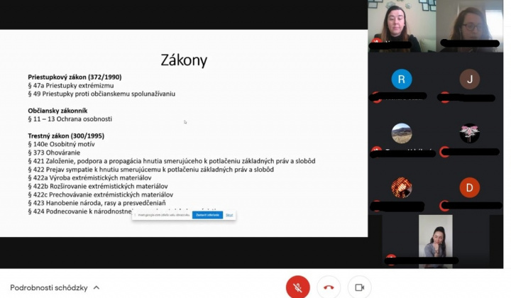 1. fotografia fotogalérie Online prevencia na Hviezdoslavke