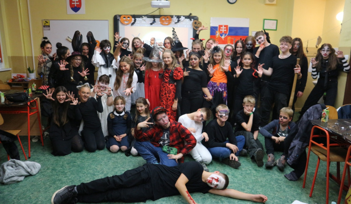 2. fotografia fotogalérie Halloween na druhom stupni 