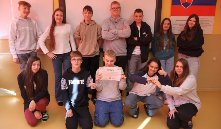 1. fotografia fotogalérie Dvojnásobný úspech v okresnom kole Jazykového WocaBee šampionátu
