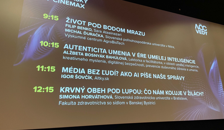 1. fotografia fotogalérie  Európska noc vedy