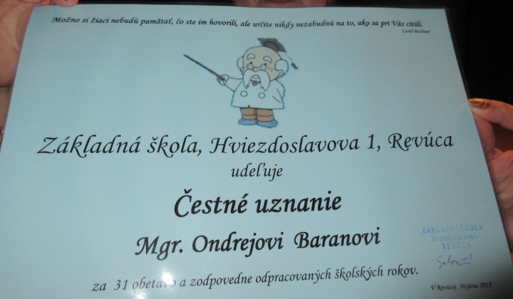 31. fotografia fotogalérie Slávnostné ukončenie školského roka 2014/2015
